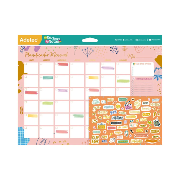 Pack Planner Mensual Funcional Adetec