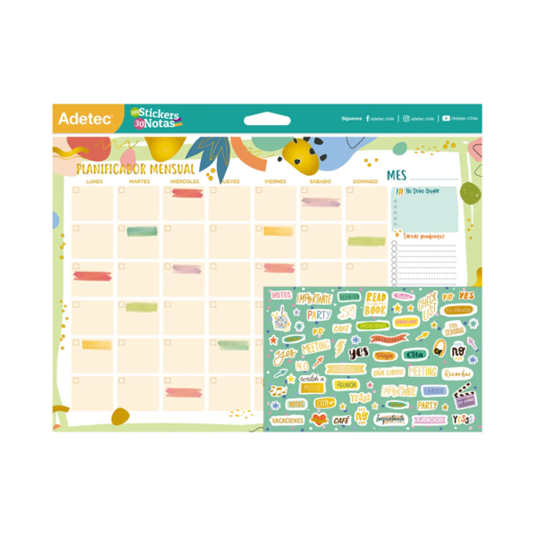 Pack Planner Mensual Funcional Adetec
