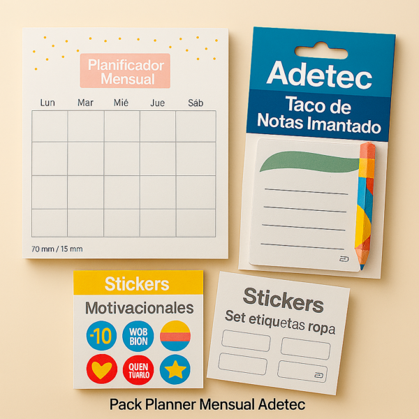Pack Planner Mensual Funcional Adetec