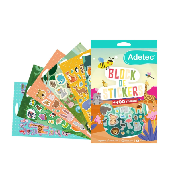 Block de stickers animales