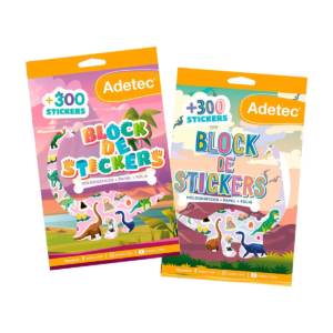 833 - 155551-1200-auto block de stickers dinosaurios